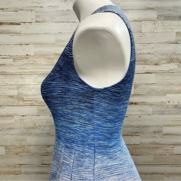 Shoshanna Revolve Helena Ombre Tweed Dress Size 0 Blue with Pockets Fit & Flare - Picture 6 of 15